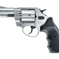 Revolver RG 89 chromé, une arme à balle à blanc au design classique, avec une poignée noire texturée.