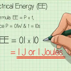 Calculer les joules d'une arme : la formule EE = P x t, avec P=0.1W et t=10s, donne 1 Joule.