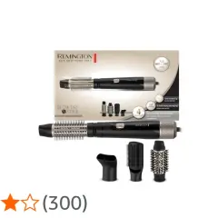 Brosse soufflante Remington 750 avec 4 accessoires pour un coiffage rapide et sans frisottis. Idéale pour cheveux mi-longs.