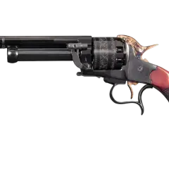 Pistolet à poudre noire orné, un objet d'art dont la législation est complexe.