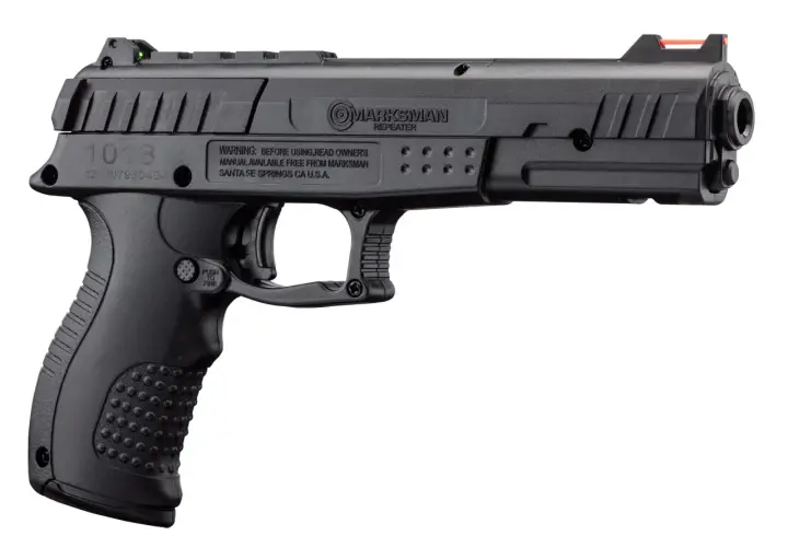 Pistolet à air comprimé Marksman 1018, le plus puissant de sa catégorie, avec viseur vert et rouge.
