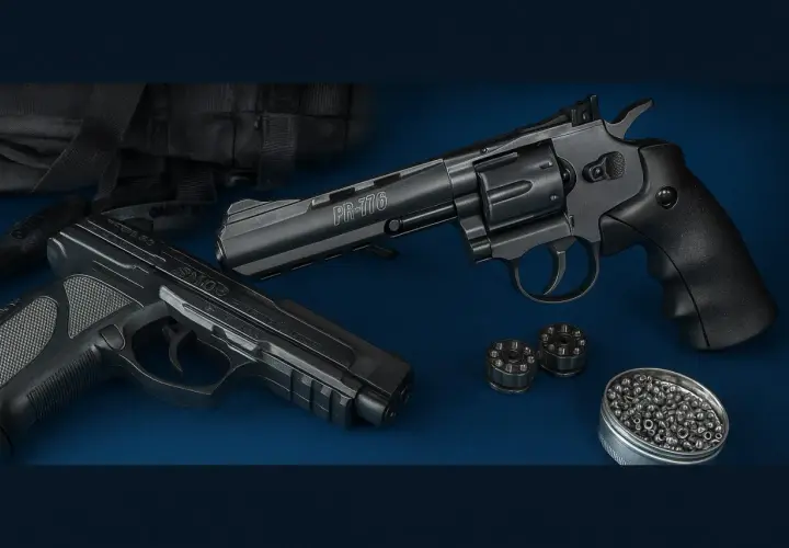Pistolet et revolver, avec des munitions. 0.5 joules est ce puissant ? Pour le tir de loisir, c'est suffisant.