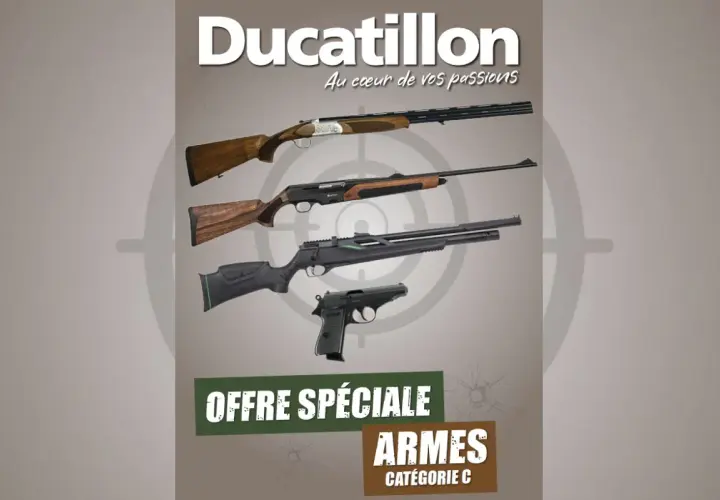 Ducatillon présente une liste marque fusil de chasse et armes catégorie C. Offre spéciale.