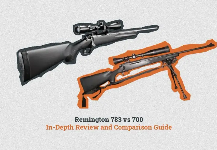 Deux carabines Remington, l'une avec lunette, l'autre avec bipied, comparées pour une analyse approfondie.