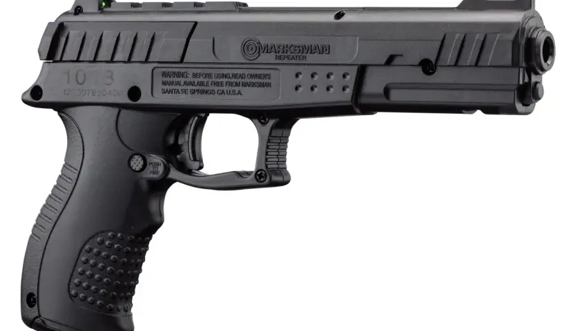 Pistolet à air comprimé Marksman 1018, le plus puissant de sa catégorie, avec viseur vert et rouge.