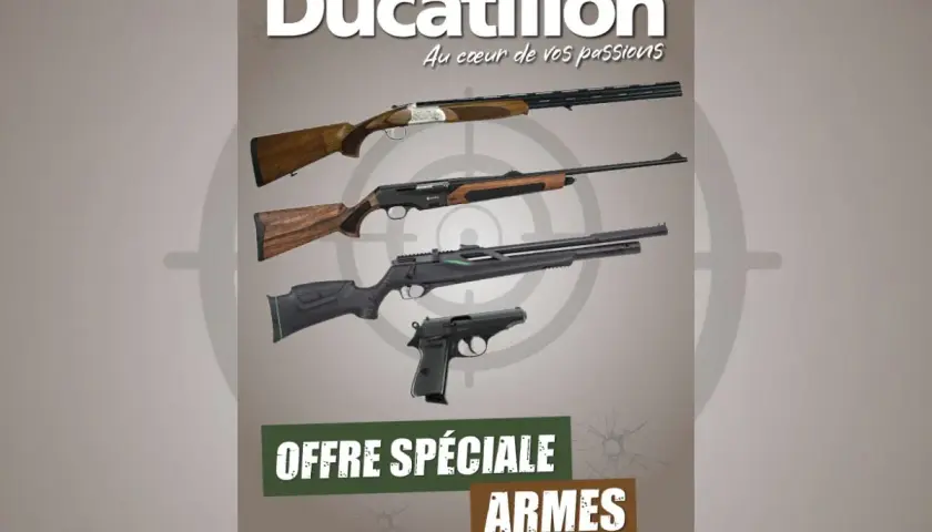Ducatillon présente une liste marque fusil de chasse et armes catégorie C. Offre spéciale.