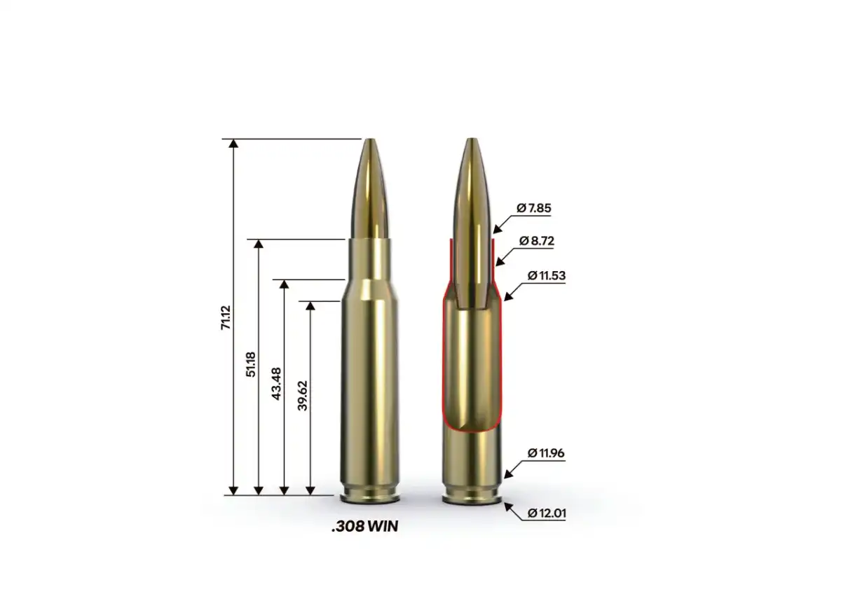 Calibre .308 Winchester - balistique, munitions et choix
