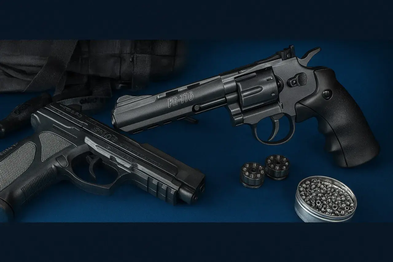 Pistolet et revolver, avec des munitions. 0.5 joules est ce puissant ? Pour le tir de loisir, c'est suffisant.