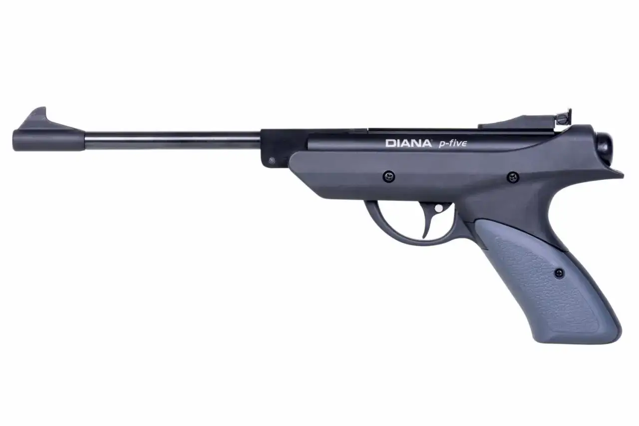 Pistolet &agrave; plomb Diana P-Five, puissant avec 100 joules, pr&ecirc;t pour le tir de pr&eacute;cision.